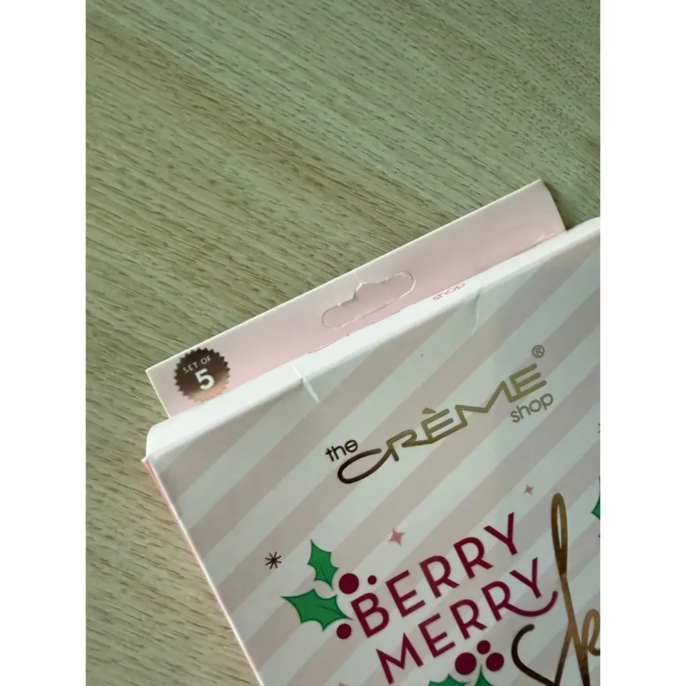The Crème Shop Berry Merry Skin Sheet Mask Set 5-Pack K-Beauty